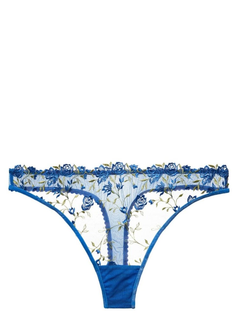 Dita Von Teese Charming Blue Rosewyn G String, XS